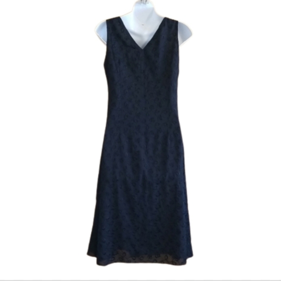 Vintage Lucille Chang Embroidered Midi Dress Size Medium - Picture 6 of 12